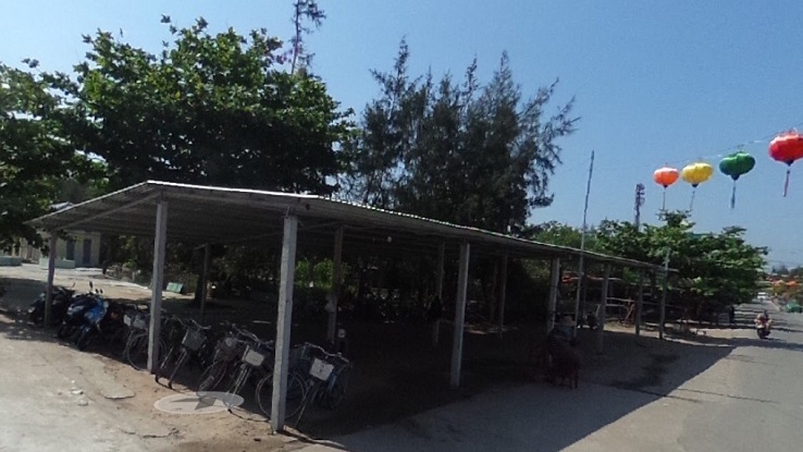Bike parking at An Bang Beach (Hoi An)